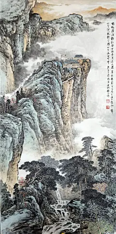 著名山水画家——关福元作品欣赏_中国画研究院