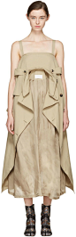 Maison Margiela - Beige Oversized Trench Dress