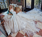 galia lahav bridal spring 2017 cap sleeves split sweetheart lace mermaid wedding dress (rihanna) mv long train