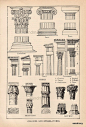 柱 | 陶立克柱式、爱奥尼柱式、科林斯柱式三种形式。学过建筑史的同学一定很熟悉吧.....