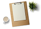 办公桌, 白色背景, 植物, 咖啡, 注意垫, 绘图板, 办公室, 空白