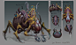 Runescape Characters, Yann Blomquist : These pieces of concept art, the Characters and equipment depicted, belong to Jagex Games Studios For the game Runescape.
these characters were for a project that never left the design board, but it was fun to design