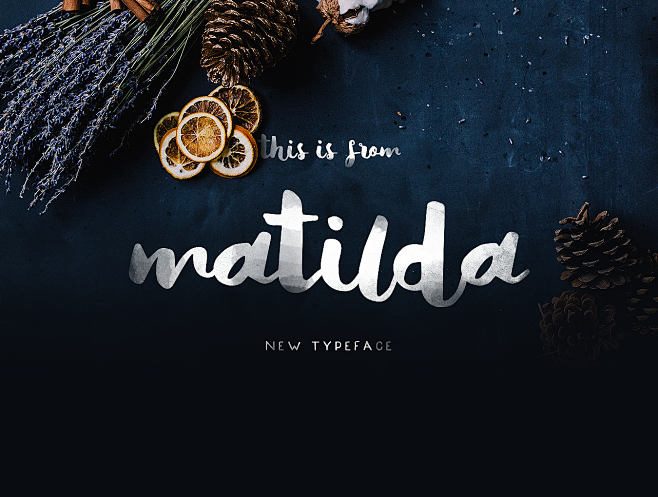 一个可爱的字体 Matilda