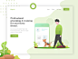 Pet care pet header illustration