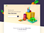 DevCarrot - Landing Page minimal 3-d web page ux illustration colors clean ui landing