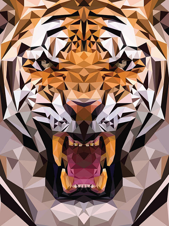"Geometric Tiger Mad...