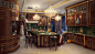 The Hayes Kitchen, 2D art, hidden object game scene