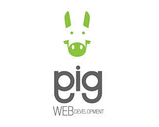 38款动物猪元素LOGO设计-花瓣网