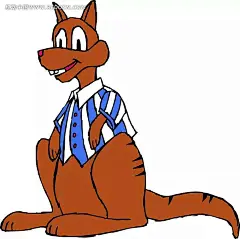 卡通袋鼠AI|彩色插画|动物插画|卡通插图|卡通动物|鸟类|矢量插画|矢量卡通|矢量素材|手绘插画