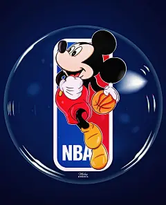 Photo shared by Mickey Ardell on March 25, 2025 tagging @nba, and @disneyplusau. 可能是包含下列内容的插图：篮球、篮球服、球、米妮老鼠和上面的文字是“P6 NBA Mieksy ARDECL L”.