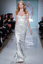 复古女神范 Reem Acra 2015春夏性感蕾丝婚纱