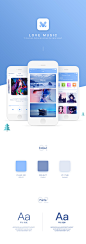 UI音乐-作品：Love music概念设计 UI音乐类APP播放器高多媒体miusc界面设计