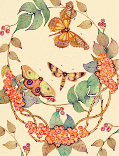 ^呢喃Nina^采集到水彩画