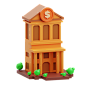 Chalet 3D Illustration