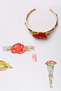 蚂蚁创意珠宝工作室——珊瑚花手镯 | 唯有牡丹真国色，花开时节动京城。