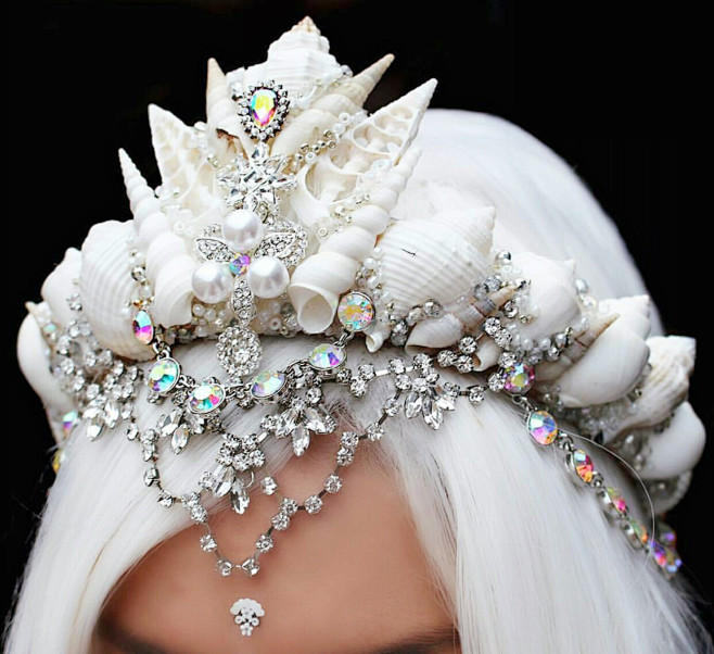 美人鱼头冠王冠