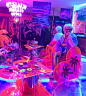 All hail Mz Queen Thang @baddiewinkle at Motelscape with @marinafini 's dreamy plexi installation!! Come thru~ 954-289-6319 to get full suite # & password ☎️