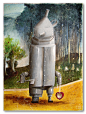 Tin Man : *Tin Man*Dimensions: 44,5 x 60 cmMedia: Acrylic on plywood pine #  4 mm