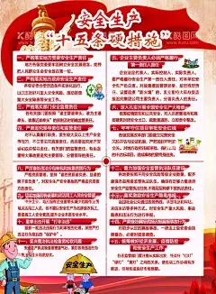 十五条硬措施  - 源文件下载【酷图网】安全生产,十五条硬措施,海报,单页,安全月,安全管理文化