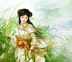 【插画大师】 ┇Phoenix Lu┇_看图_手绘古装手绘现代吧_百度贴吧