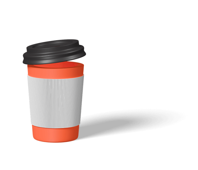 3d coffe cup icon fr...