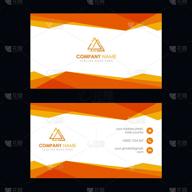 Vector Business Card素材-花瓣网