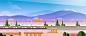 Rail Europe Holiday Card by Atomic Kid Studios
