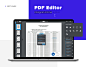 PDF Editor Online : Design of PDF editor for integration into an online service