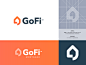 GoFi抵押-第二徽標概念估計報價徽標身份品牌經紀經紀人談判泡沫聊天房地產房地產房地產房屋抵押貸款去金融gofi徽標設計徽標