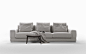Contemporary sofa / leather / fabric / by Antonio Citterio - BIG BOB - FLEXFORM
