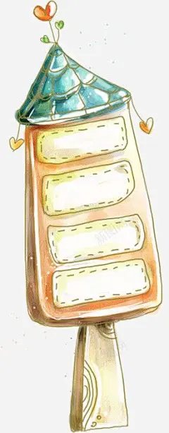 家纺店铺卡通手绘网站标题细分栏 平面电商 创意素材