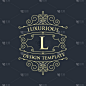 Vintage border line Template vector