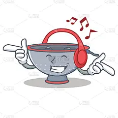 听音乐滤器器具人物卡通