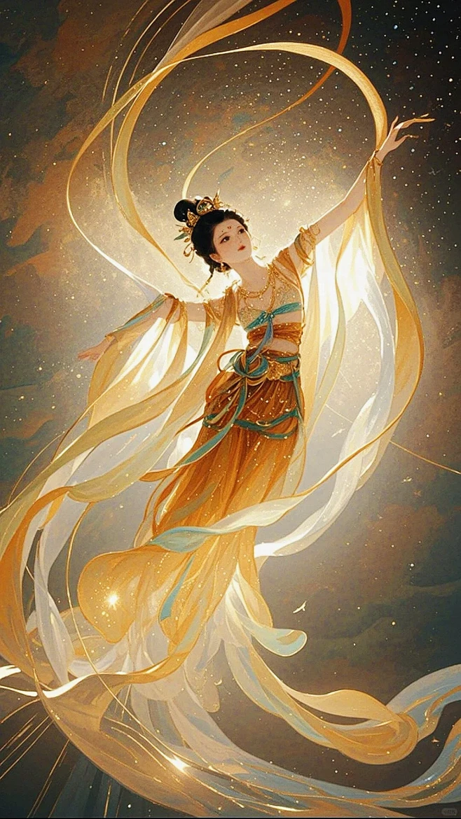 敦煌飞天神女 - 小红书-花瓣网