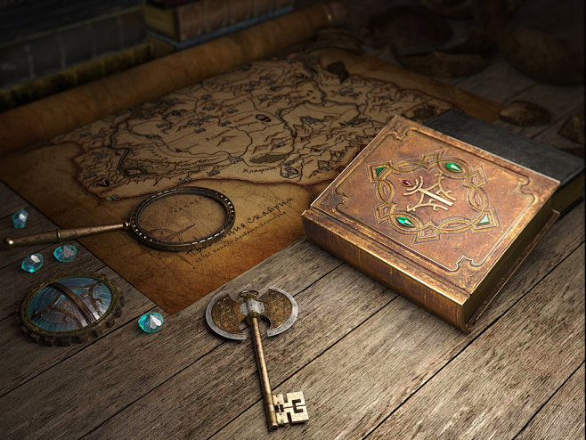 Map, Books and Lost ...