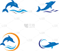 dolphin logo template icon