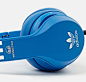 Details we like / Headphones / Blue / curved line / Adidas headphones / at designboom