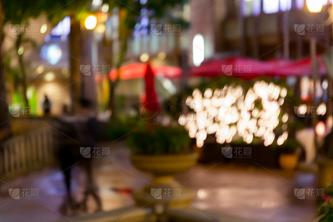 摘要散景城市灯光为背景