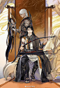 #古剑奇谭三# 终于凑齐了！彩图九宫格！
p1-3《恋人を射ち堕とした日》
​​​​p4&5《上古联姻企划》
p6-9《随便摸一摸的爽图》
（ps：我居然还没认真画过王皮鞋？！） ​​​​