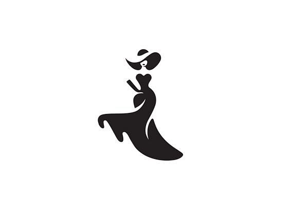 woman logo design ic...
