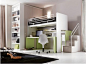 Loft teenage bedroom 305 | Bedroom set - Doimo CityLine