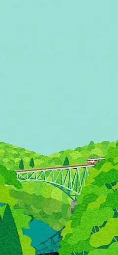 绿色护眼小清新插画壁纸_腾讯新闻
