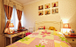 大户型三室二厅混搭风格123平方米家居儿童房儿童床书桌壁画装修效果图
