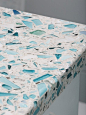 crushed-glass-countertop-vetrazzo-floating-blue-sea-pearl