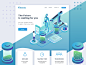 Landing Page Futurendas website web concept webdesign web design illustration landing page caracter header