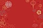 Chinese new year celebration festive red greeting background