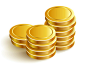 GoldCoinsVectorIconEpsPayment gold coins icons