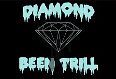 蓝黑色调，Been Trill x Diamond Supply Co. 壁纸下载