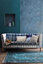 #HandDyed #Shibori #Sofa via #Anthropologie