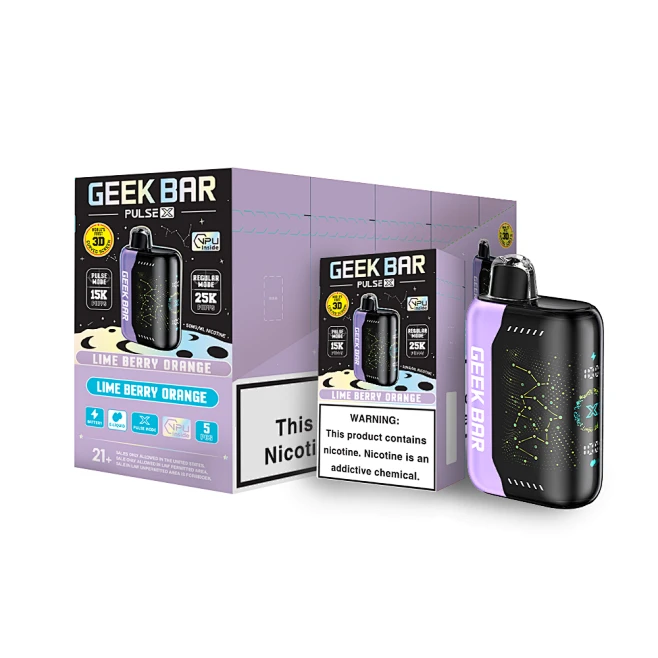 geek bar pulse x lime berry orange Flavors Price Geek Bar Pulse X 25k Flavors:Pineapple Coconut Ice blue razz Elf Bar 5000 puff